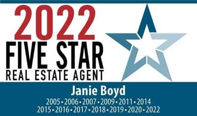Janie Boyd & Associates Five Star Agent